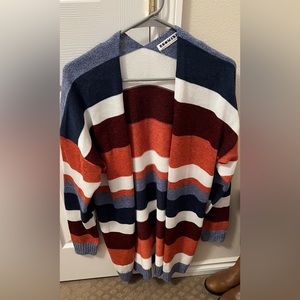 Stripped cardigan. Size L